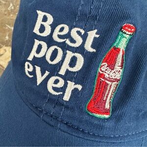 Coca-Cola Official Navy Blue Hat Best Pop Ever Dad Hat